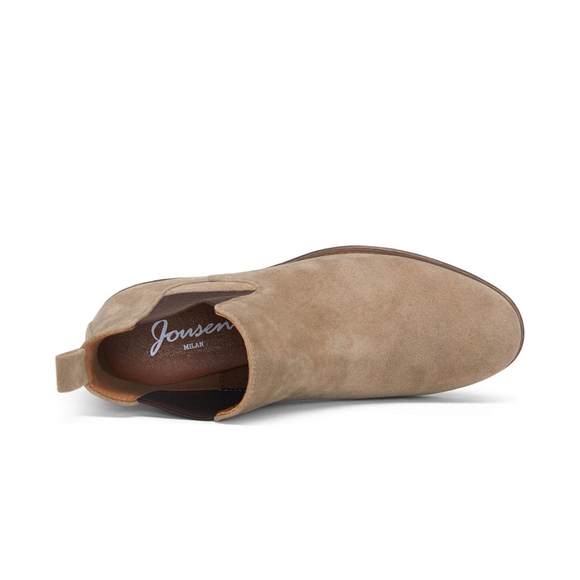 Jousen Men's Suede Chelsea Boots•Size 10 Mushroom•New W/Box - Picture 5 of 9